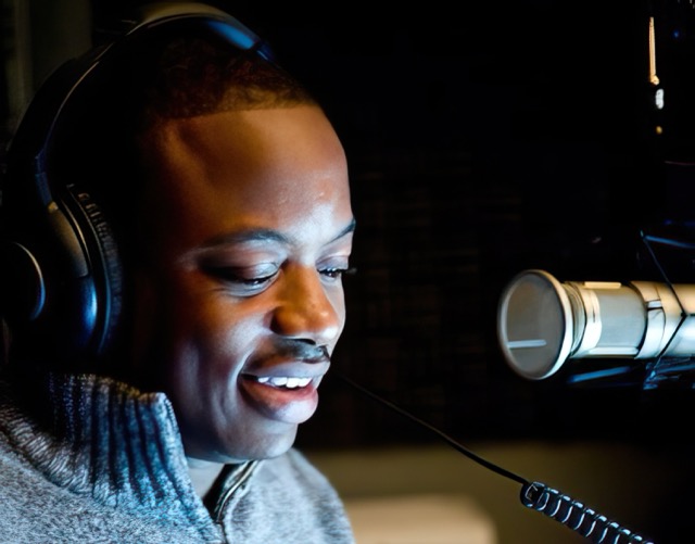 Frederick Van Johnson on the mic.