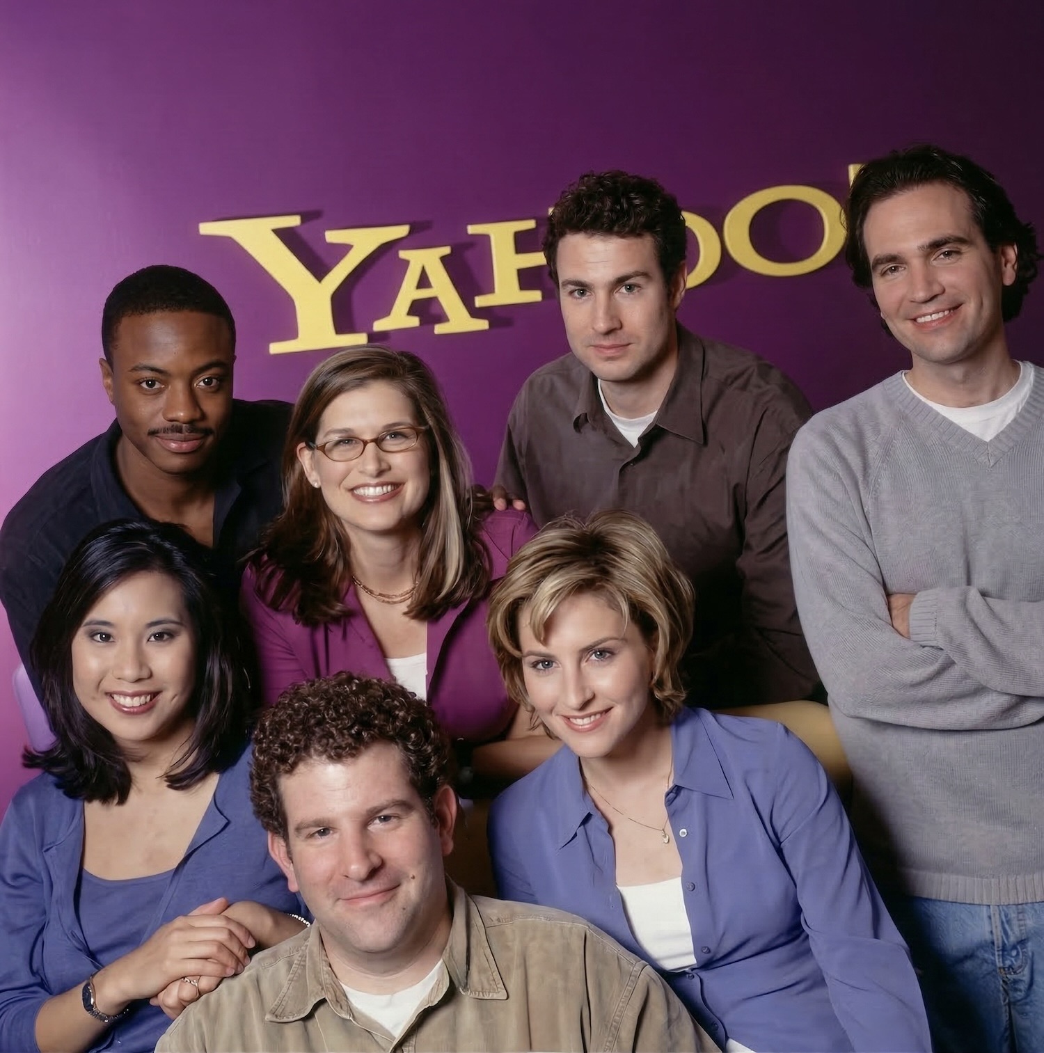 Yahoo! FinanceVision on-air team in the broadcast studio