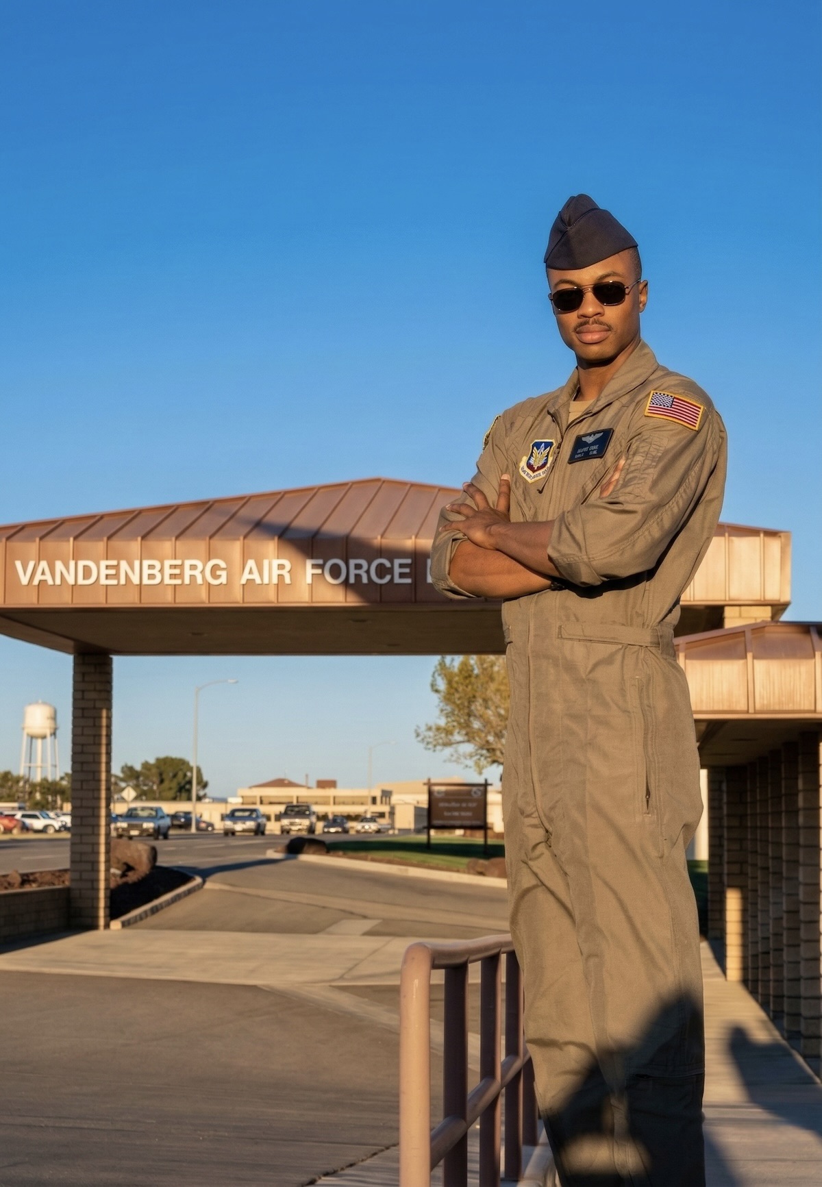 Frederick Van Johnson at Vandenberg Air Force Base California test pilot area