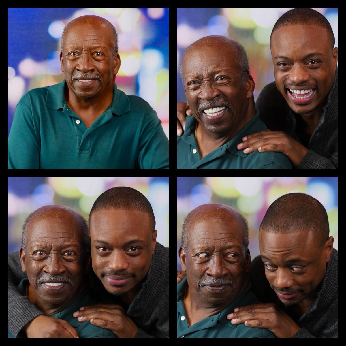 Frederick Van Johnson with his father Thomas Van Johnson